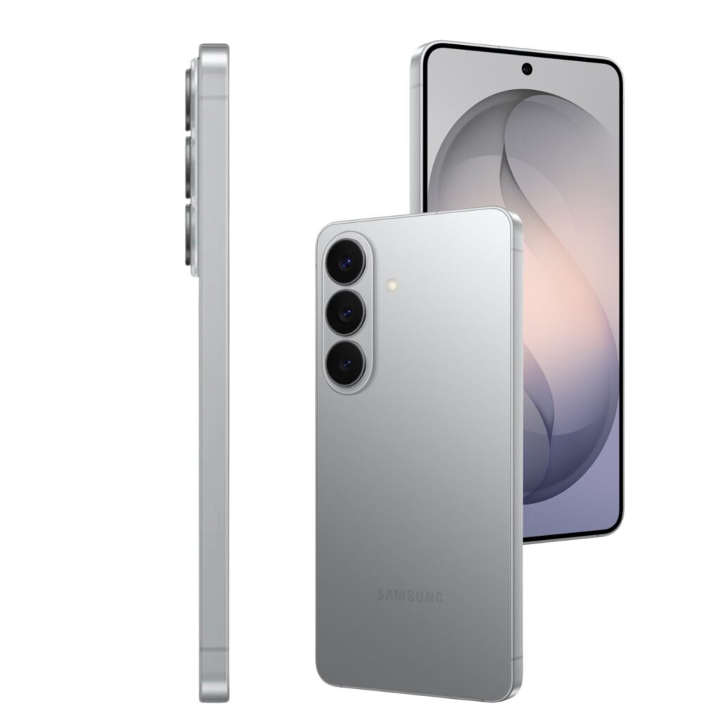 Samsung Galaxy S26 Plus - 512GB - Silver Shadow – voor- en achteraanzicht