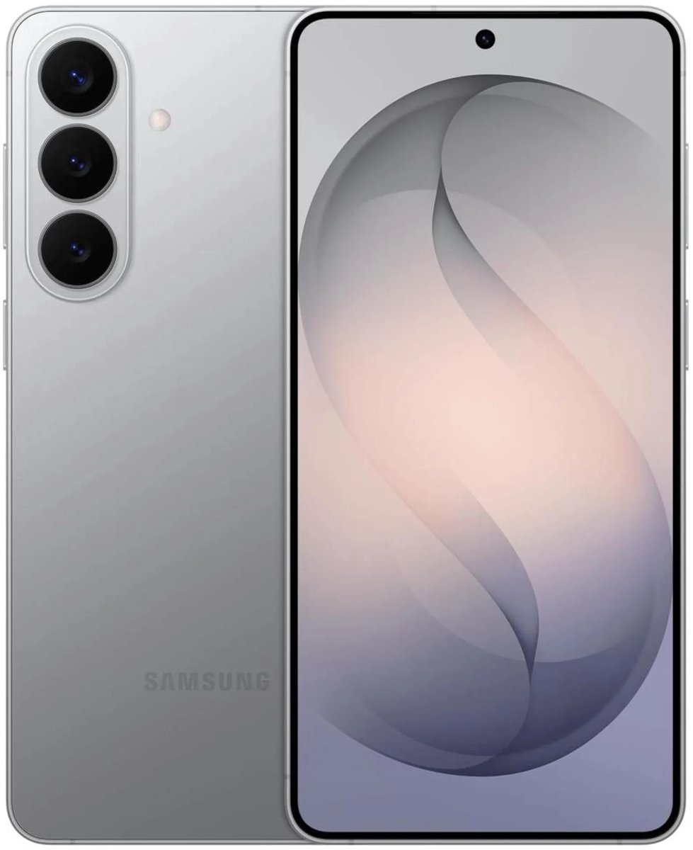 Samsung Galaxy S26 Plus - 512GB - Silver Shadow – voor- en achteraanzicht
