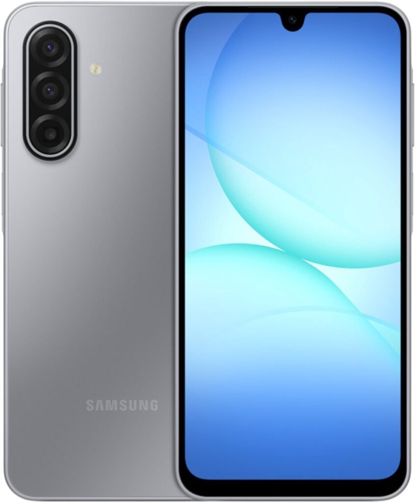 Samsung Galaxy A17 5G - 128GB - Grijs – voor- en achteraanzicht