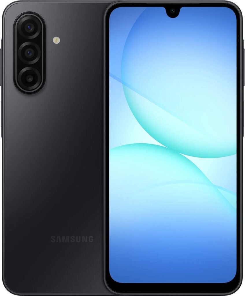 Samsung Galaxy A17 5G - 128GB - Zwart – voor- en achteraanzicht