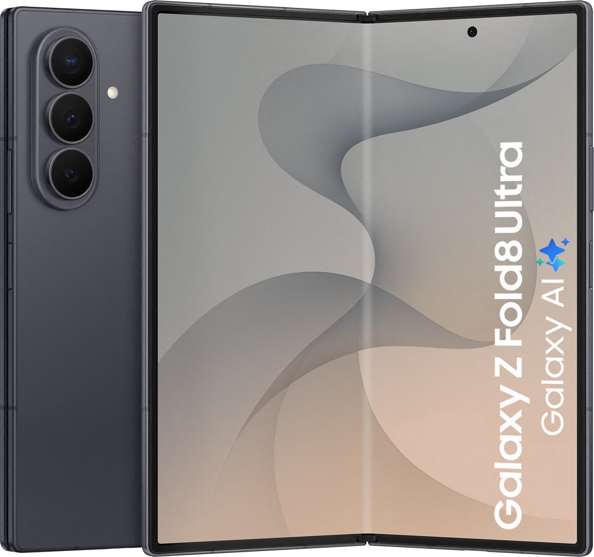 Samsung Galaxy Z Fold 8 Ultra 5G - 256GB - Graphite – voor- en achteraanzicht